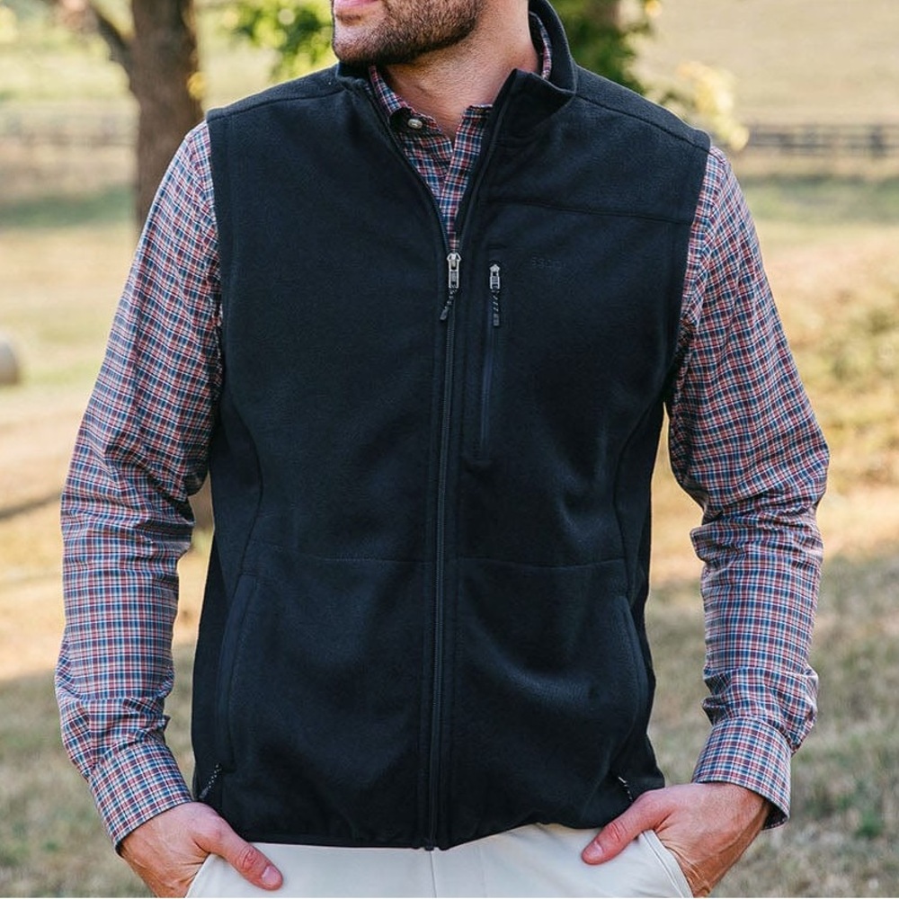 Southern Shirt Stretch Twill Vest in Eclipse